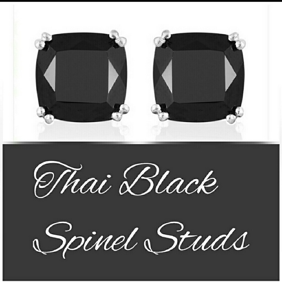 Jewelry - Thai Black Spinel Studs